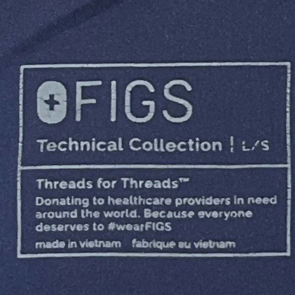 FIGS Cairo Cargo Scrub Pants Navy Blue Technical Collection - Men's Size Large